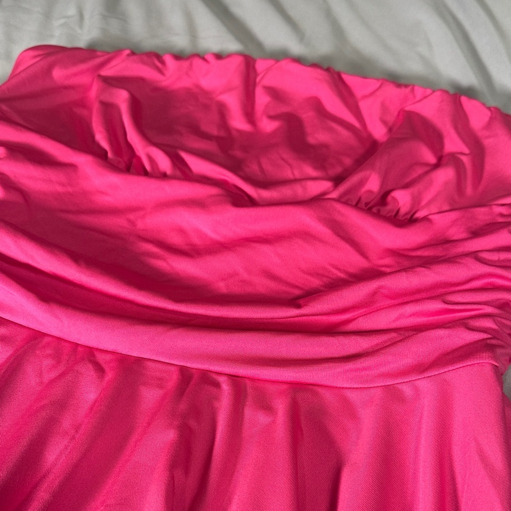 Pink Strapless Dress - Picture 2 of 3